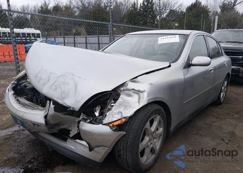 2004 Infiniti G35 z USA, uszkodzony, nr VIN JNKCV51E24M606094